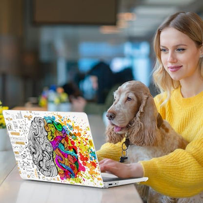 Batianda Case for Microsoft Surface Laptop 13 inch 2025 2026,Creative Brain | Fits Model 2095, Artistic Patterns Ultra-Slim Lightweight Scratch-Resistant Hard Shell with Professional Protection - color: Brain