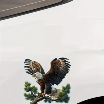 Eagle Branches PVC Vinyl Car Decals Stickers Waterproof Self-Adhesive Decals for Cars, Laptops, Trucks, Motorcycles Wall Window Luggage Scratch Cover Door Decor Sticker