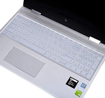 Keyboard Cover for HP Laptop 15.6 15-dw 15-dy 15-da/db 15-ef 15-bs/bw 15t 15z 15t-dy200 15t-dw300 15-db0011dx/HP Pavilion x360 15.6"/HP Envy 17 17.3 17t 17M 17-by 17-bs 17-bw/ca Keyboard Skin, Clear - color: Clear