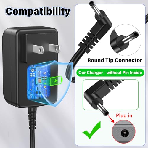 12V 3A Laptop Charger Replacement Fit for Naclud X15 15.6 Inch 15.6" Laptop | Power Cord AC Adapter Fit for Naclud-X15 15.6" Laptop Quad-Core Celeron N5095, Power Supply for FUNYET Duetbook 14 NY-01