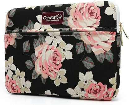 Laptop Sleeve Case Bag Cover with Pocket for MacBook Pro 16 and 16 inch HP Lenovo Dell ASUS Acer Notebook Computer (Pink Rose) - color: Pink Rose, size: 16 inch