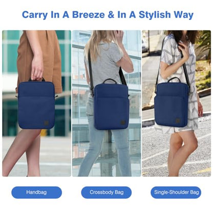 Dadanism 9-11 Inch Tablet Sleeve Bag Carrying Case with Shoulder Strap for iPad (A16) 11", iPad 10th Gen 10.9", iPad Air M4/Pro M5 11", iPad 9/8/7th 10.2", Galaxy Tab A11+ Plus 11", Denim - color: Denim, size: 9-11 Inch
