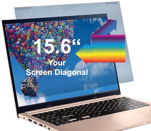 VizoBlueX - 15.6 inch Diagonal Blue Light Blocking Screen Protector Filter. Panel LED PC Laptop Anti-UV Eye Protection Panel Cover - Hanging Type Fits Apple MacBook Air 15 (W 14" X H 8.5") - size: 15.6" Laptop