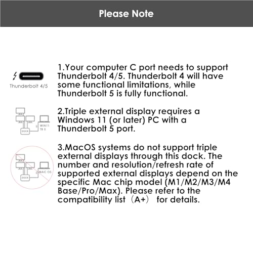 WAVLINK Thunderbolt 5 Dock, Intel Certified TB5 Docking Station, 120Gbps | Single 8K@144Hz, 140W PD, 2.5G Ethernet, 4×USB-A 10Gb, SD 4.0, for Windows 11/Mac OS 14.6 or Later TB5/4 Laptops