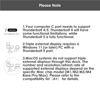 WAVLINK Thunderbolt 5 Dock, Intel Certified TB5 Docking Station, 120Gbps | Single 8K@144Hz, 140W PD, 2.5G Ethernet, 4×USB-A 10Gb, SD 4.0, for Windows 11/Mac OS 14.6 or Later TB5/4 Laptops