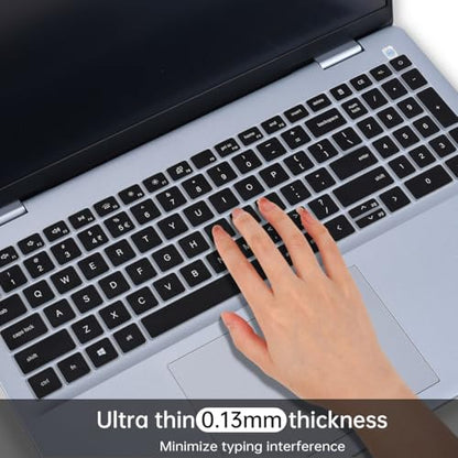 Keyboard Cover for 2025 Dell 16 Plus Laptop DB16250, Dell 16 Plus 2-in-1 Laptops DB16255 DB06250, Dell 16 Laptop DC16250 DC16251, Dell Inspiron 16 5640 5645 Keyboard Skin Protector, Black - color: Black