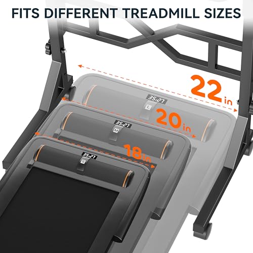 Oransail Small Standing Desk with Wheels, 29.5-45.3 Inch Adjustable Height, Portable Treadmill Desk, Rolling Computer Table for Walking Pad with a Cup Holder and a Hook - color: Black