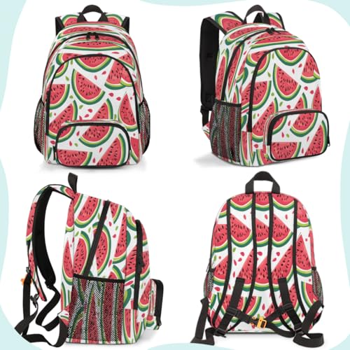 Watermelon Laptop Backpack for Women Men, 18.3 Inch Travel Work Backpacks, Summer Waterproof Computer Casual Daypack Nurse Teacher Bags - color: Multicolor 7