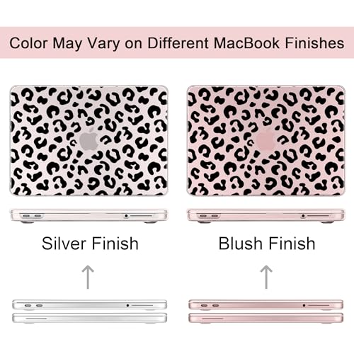 for MacBook Neo 13 inch Case 2026 (Model A3404), Artistic Leopard Pattern Ultra Slim Frosted Matte Hard Shell, Anti-Scratch & Fingerprint Resistant Cover, Leopard Blush - color: Leopard Blush