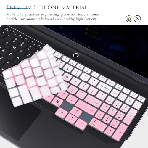 Keyboard Cover for Lenovo Legion Pro 5 5i 7 7i Gen 10 16", Lenovo Legion 5 5i 7i Gen 10 / Legion 9 9i Gen 10 18" Keyboard Skin Protector [Not fit for Legion Pro 5 5i 7 7i Gen 8/9 15.6"]- Gradual Pink - color: Gradual Pink