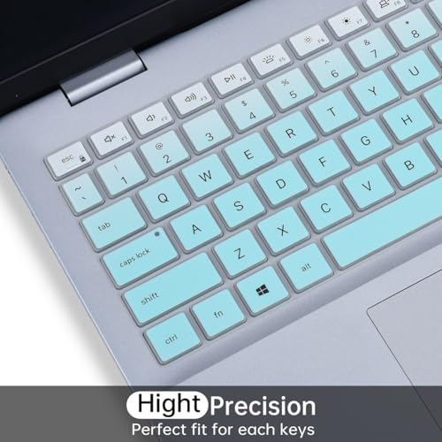 Keyboard Cover for 2025 Dell 16 Plus Laptop DB16250, Dell 16 Plus 2-in-1 Laptop DB16255 DB06250, Dell Inspiron 16 5640 5645, Dell 16 Laptops DC16250 DC16251 Keyboard Protector Skin, Ombre Mint - color: Ombre Mint