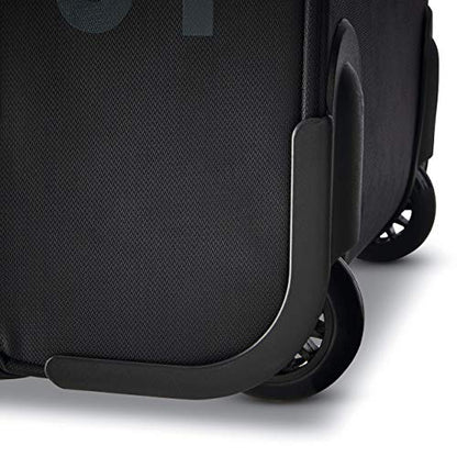 Samsonite Andante 2 Wheeled Duffel Bag – 22-Inch Durable Rolling Luggage with Inline Skate Wheels, Push-Button Handle & Spacious Compartments – Travel-Friendly and Lightweight - All Black - color: All Black, size: 22-Inch
