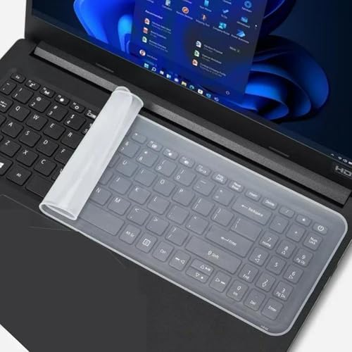 1pcs Universal Laptop Notebook Keyboard Protector Films Silicone Cover Dustproof Protective Waterproof Film (15.6 inch) - color: 15.6 inch