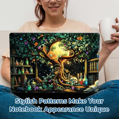 Reusable Universal Laptop Skin Sticker, Cut to Fit for 11.6–15.6 Inch Laptops, Waterproof Protective Film, No-Residue - Magic Tree - color: Magic Tree