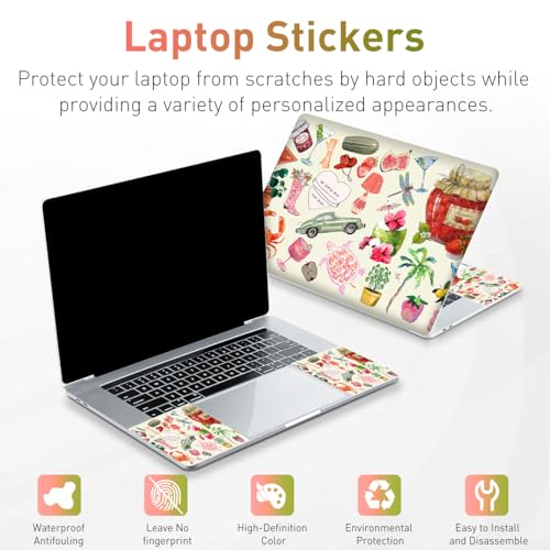 12 13 13.3 14 15.4 15.5 15.6 Inch Laptop Skin Decal, Sticker Skin Decals for Notebook Netbook PC, Universal Reusable Vinyl Laptop Cover Sticker Art Protector I Love Life Fashion Stickers - color: Love Life Fashion Stickers