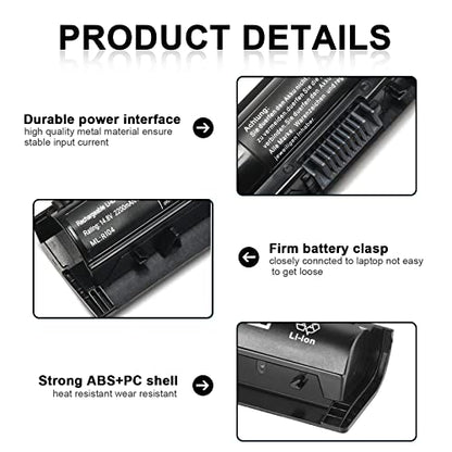TSKYBEAR RI04 RI06XL Notebook Battery Compatible with HP ProBook 450 455 470 G3 Envy 15-Q001TX Laptop Series Fit P/N Spare 805294-001 811063-421 805047-851 P3G15AA HSTNN-DB7B HSTNN-PB6Q - size: RI04