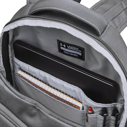 Under Armour Unisex Hustle 6.0 Backpack, Castlerock/Steel - color: (025) Castlerock / / Steel, size: One Size