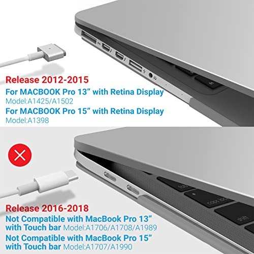 IBENZER Compatible with MacBook Pro 13 Inch Case 2015 2014 2013 end 2012 A1502 A1425, Hard Shell Case with Bag & Keyboard Cover & Screen Film for Old Version Mac Pro Retina 13, Clear, R13-CL+3SP - color: Frost Clear
