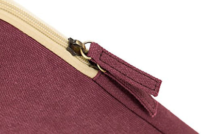 Kinmac 360° Protective Vertical Laptop Sleeve Case Cover Bag with Pocket for MacBook Air 13 inch,iPad Pro 13" and 12.5-13.3 inch HP Lenovo Dell ASUS Acer Laptop(Wine Red) - color: Wine Red, size: 12.5 inch-13.3 inch