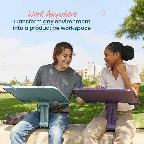 ECR4Kids The Surf Folding Portable Lap Desk, Large, Flexible Seating, Sage - color: Sage
