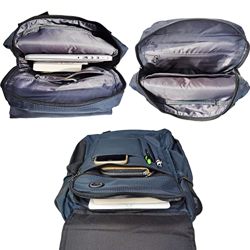 Large Sling Bag Laptop Backpack Cross Body Messenger Bag Shoulder Travel Rucksack (C- Blue) - color: C- Blue