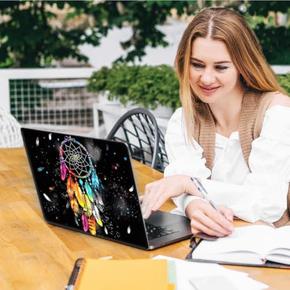 Laptop Skin Sticker Decal, Universal Reusable Vinyl Laptop Cover for 12" 13" 13.3" 14" 15" 15.4" 15.6" Notebook PC, Waterproof Scratch-Resistant with 2 Wrist Pads, Easy to Apply & Remove,Dreamcatchers - color: Dreamcatchers