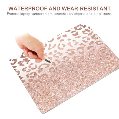 DINKY Laptop Skin Sticker Decal, 16" 16.5” 17” 17.3 inch Laptop Universal Reusable Vinyl Skin Stickers Art Cover Decal Notebook PC Personalized Protector (Light Pink) - color: Leopard Print