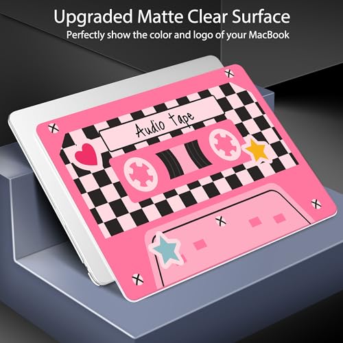 for 2026 MacBook Air 13-inch Laptop Case M5 2026 M4 2025 M3 2024 M2 2022 Release Model A3449 A3240 A3113 A2681, Hard Shell Cover for MacBook Air 13.6 inch, Cassette Tape - color: Cassette Tape