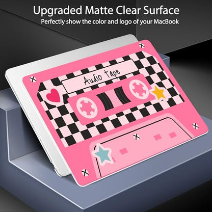 for 2026 MacBook Air 13-inch Laptop Case M5 2026 M4 2025 M3 2024 M2 2022 Release Model A3449 A3240 A3113 A2681, Hard Shell Cover for MacBook Air 13.6 inch, Cassette Tape - color: Cassette Tape