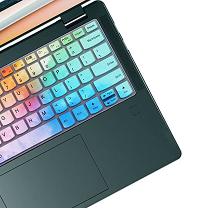 Keyboard Cover for Lenovo Yoga C740 C940 14" /Lenovo Yoga 6 13ARE05 13ALC6 /Yoga C930 930 920 13.9" /Yoga 720 720S 730 13.3" /Yoga 720 12.5" /Yoga 730 15.6"/Lenovo Flex 14 14" Keyboard Skin-Colorful - color: Colorful