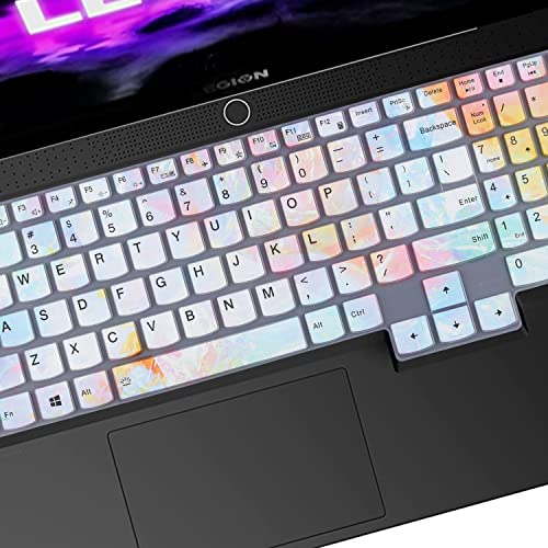 Keyboard Cover Skin for 2025 2024 2023 Lenovo Legion 5 5i 5p 5pi 7 7i 15.6" 16" 17.3" / Legion 5/5i/7/7i Pro 16" /Legion Slim 7 7i 15.6 /Legion 7 15.6" 16"/Ideapad Gaming 3 3i, US Layout - color: Colors