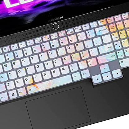 Keyboard Cover Skin for 2025 2024 2023 Lenovo Legion 5 5i 5p 5pi 7 7i 15.6" 16" 17.3" / Legion 5/5i/7/7i Pro 16" /Legion Slim 7 7i 15.6 /Legion 7 15.6" 16"/Ideapad Gaming 3 3i, US Layout - color: Colors