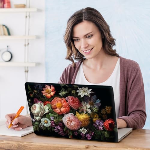 DINKY Laptop Skin Sticker Decal, 12" 13" 13.3" 14" 15" 15.4" 15.6 inch Laptop Universal Reusable Vinyl Skin Stickers Cover Art Decal Notebook PC Personalized Protector-Flora - color: Flora