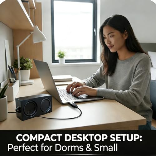 Gikfun USB Computer Speaker, 4Ohm 5W Woofer, for Arduino, PC, Laptop | Loudspeaker with Plug and Play Desktop, and Game Console Diy