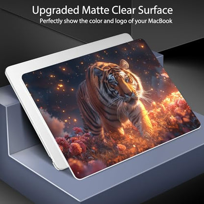 for 2026 MacBook Air 13-inch Laptop Case M5 2026 M4 2025 M3 2024 M2 2022 Release Model A3449 A3240 A3113 A2681, Hard Shell Cover for MacBook Air 13.6 inch, Dream Tiger - color: Dream tiger