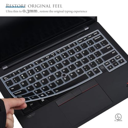 Keyboard Cover for 2025 2024 Lenovo ThinkPad X1 Carbon Gen 13 / Gen 12,Lenovo ThinkPad X1 Carbon 14" 13th 12th Keyboard Skin Protector (Not Fit X1 Carbon Gen 11/Gen 10/Gen 9/Gen 8/Gen 6/Gen 5) - Black - color: Black