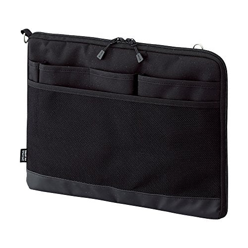 LIHIT LAB Laptop Sleeve, Water & Stain Repellent, Horizontal, 13.4" x 9.8", Black (A7681-24) - color: Black, size: 13.4 x 9.8 inches, style: Horizontal