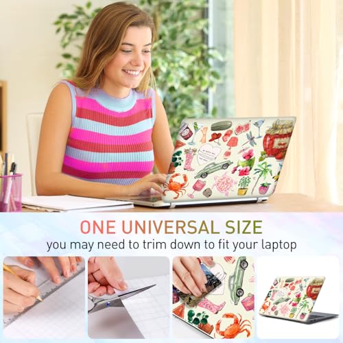 12 13 13.3 14 15.4 15.5 15.6 Inch Laptop Skin Decal, Sticker Skin Decals for Notebook Netbook PC, Universal Reusable Vinyl Laptop Cover Sticker Art Protector I Love Life Fashion Stickers - color: Love Life Fashion Stickers
