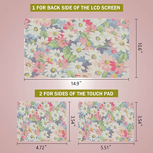 Laptop Notebook Skin Sticker Cover Decal Fits 12 13 13.3 14 15 15.4 15.6 inch Laptop Protector Notebook PC | Easy to Apply, Remove and Change Styles (Little Flowers) - color: Little Flowers