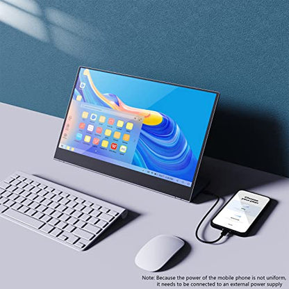 15.6" 4K Portable Monitor, Touchscreen UHD IPS Display,100% sRGB, USB-C/HDMI Laptop Display, Dual Speakers, Aluminum Alloy, Compatible with Laptop, PC, Smartphone, PS4/5, Xbox, Switch