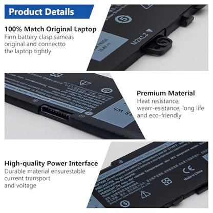 DJW F62G0 Battery Replacement for Dell Inspiron 13 7000 7373 7386 2-in-1 7370 7380 5370 Series P83G P83G001 P83G002 P87G P87G001 2-in-1 Series 39DY5 039DY5 RPJC3 0RPJC3 - size: F62G0
