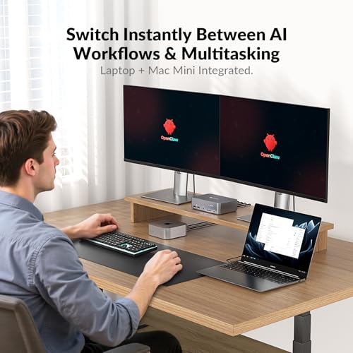 AV Access KVM Switch Dock 2 Monitors 2 Laptops, 4K KVM Switch Dual HDMI Monitor, 2 USB-C MST Ports, 60W PD for Each PC, 1G Ethernet, EDID Emulation, 2K@144Hz,1080P@240Hz,Ideal for Home Office - size: 20