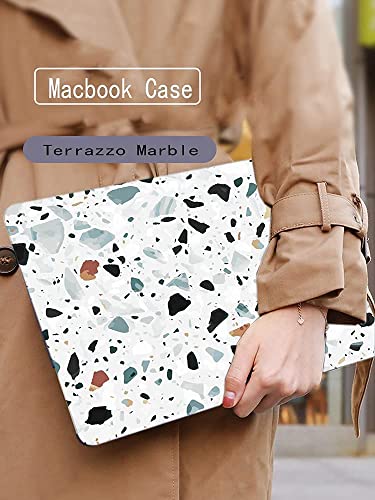 LanBaiLan Compatible with MacBook Air 13 inch Case M5 2026 M4 2025 M3 M2 2024-2022 A3449 A3240 A3113 A2681, 13.6 Plastic Hard Shell Case & Keyboard Cover, Terrazzo Marble - color: Terrazzo Marble