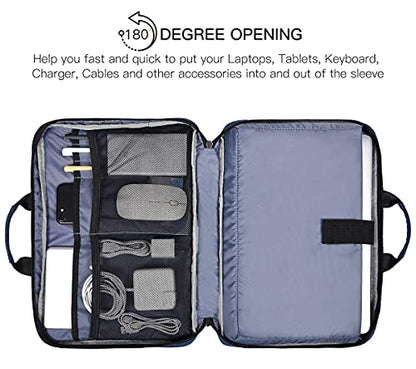 11.6 12.9 Inch Laptop Bag Men Women TSA Briefcase Sleeve for Macbook Neo 13 A18 Pro A3404, iPad Air 13 M4 M3 2026, 13" iPad Pro M5 M4, iPad 12.9", Acer Lenovo Dell Chromebook 11.6" Carrying Case, Blue - color: Blue, size: 11.6-12.9 Inch