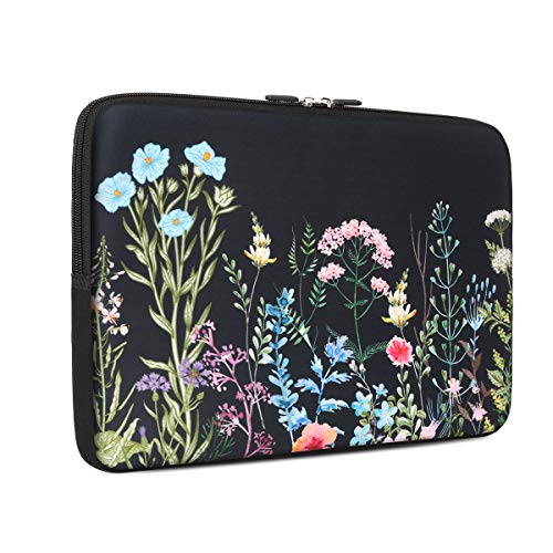 iCasso Laptop Sleeve 13 inch for MacBook Air, Cute Laptop Sleeve Case for MacBook Pro 13-14 Inch, Slim Protective Travel Carrying Case, Computer Bag for Mac Chromebook, HP, Dell, Weeds - color: Weeds
