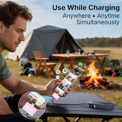 Micro SD Card Reader for iPhone 17/16/15, iPad, Android, Mac, PC, Laptop, USB C Memory Card Reader Adapter, Auto Photo Backup While Charging, Apple MFi Photo Stick iXflash Q w/Free App Pink - color: Pink