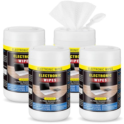 Threlaco 4 Pack 240 Count Electronic Screen Cleaning Wipes,Standard Style - size: Standard Style
