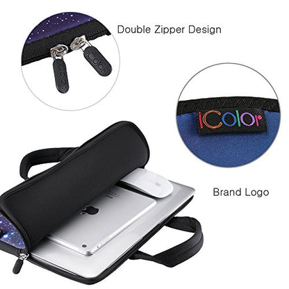 icolor 11 11.6 12 12.1 12.5 inch Laptop Carrying Bag Chromebook Case Notebook Ultrabook Bag Tablet Cover Neoprene Sleeve for Apple Macbook Air Google Acer HP DELL Asus Blue Tongue - color: Blue Tongue