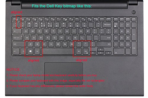 Keyboard Skin Compatible 2018 15.6 inch Dell G3 G5 G7 Series, 17.3 inch Dell G3 Series, 15.6" Dell Inspiron 15 3000 5000 7000 Series, 17.3" Dell Inspiron 17 5000 Series (with Numeric Keypad) Rose Gold - color: Rose Gold
