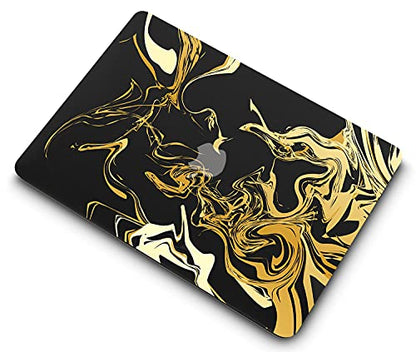 Hard Cover Compatible with MacBook Air 11 inch Case 2015 2014 2013 2012 2011 2010 Realease Model A1465 A1370, Color Printing Matt Plastic Hard Protective Shell Cover Case - Black Marble - color: 1055 Black marble, size: Air 11" 2010-2015(A1370/A1465)